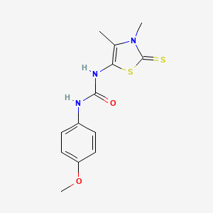N-(3,4-dimethyl-2-thioxo-2,3-dihydro-1,3-thiazol-5-yl)-N'-(4-methoxyphenyl)urea