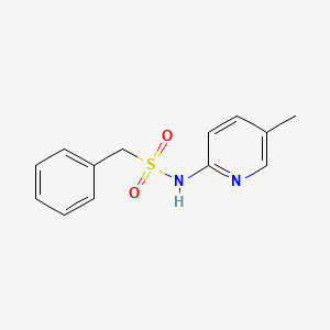 molecular formula C13H14N2O2S B5646243 N-(5-methyl-2-pyridinyl)-1-phenylmethanesulfonamide 