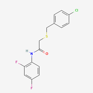 2-[(4-chlorobenzyl)thio]-N-(2,4-difluorophenyl)acetamide