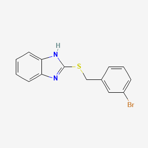 molecular formula C14H11BrN2S B5646270 2-[(3-bromobenzyl)thio]-1H-benzimidazole CAS No. 5571-61-9