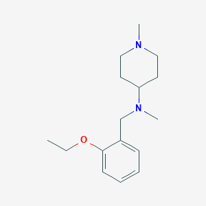 molecular formula C16H26N2O B5646279 N-(2-ethoxybenzyl)-N,1-dimethyl-4-piperidinamine 