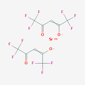 molecular formula C10H2F12O4Sr B056463 锶；1,1,1,5,5,5-六氟-4-氧代戊-2-烯-2-醇盐 CAS No. 121012-89-3