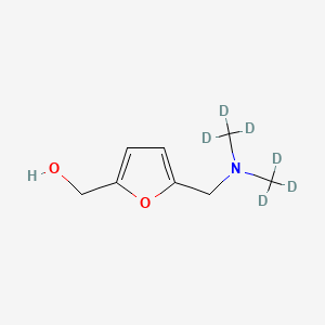 molecular formula C8H13NO2 B564632 5-[(Dimethyl-d6-amino)methyl]-2-furanmethanol CAS No. 1189683-82-6