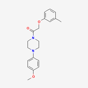 molecular formula C20H24N2O3 B5646397 1-(4-methoxyphenyl)-4-[(3-methylphenoxy)acetyl]piperazine 
