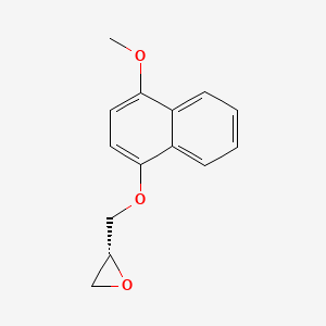 molecular formula C14H14O3 B564641 (R)-2-[[(4-Methoxy-1-naphthalenyl)oxy]methyl]oxirane CAS No. 1217724-80-5