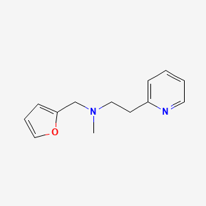 molecular formula C13H16N2O B5646413 (2-furylmethyl)methyl[2-(2-pyridinyl)ethyl]amine 