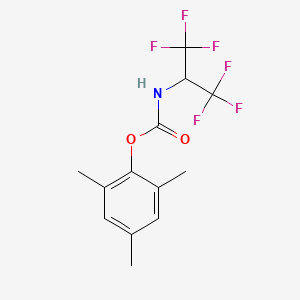 mesityl [2,2,2-trifluoro-1-(trifluoromethyl)ethyl]carbamate