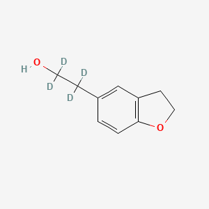 molecular formula C10H12O2 B564644 2,3-Dihydro-5-benzofuranethanol-d4 CAS No. 1185079-36-0