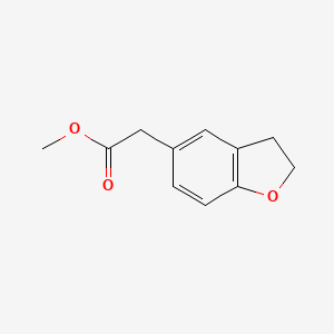 molecular formula C11H12O3 B564647 Methyl 2-(2,3-dihydrobenzofuran-5-yl)acetate CAS No. 155852-41-8