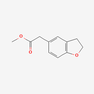 molecular formula C11H12O3 B564647 2-(2,3-ジヒドロベンゾフラン-5-イル)酢酸メチル CAS No. 155852-41-8