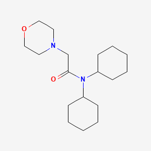 molecular formula C18H32N2O2 B5646501 N,N-dicyclohexyl-2-(4-morpholinyl)acetamide 