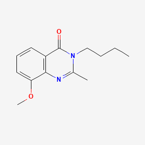 molecular formula C14H18N2O2 B564653 4(3h)-Quinazolinone,3-butyl-8-methoxy-2-methyl- CAS No. 100722-97-2