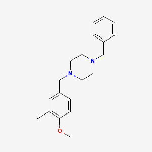 molecular formula C20H26N2O B5646553 1-benzyl-4-(4-methoxy-3-methylbenzyl)piperazine 