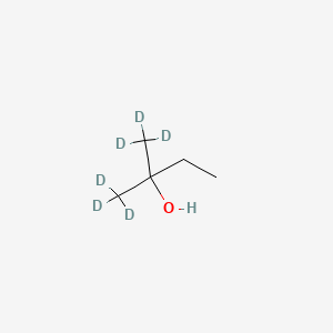 molecular formula C5H12O B564656 1,1,1-Trideuterio-2-(trideuteriomethyl)butan-2-ol CAS No. 75295-95-3