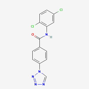 molecular formula C14H9Cl2N5O B5646572 N-(2,5-dichlorophenyl)-4-(1H-tetrazol-1-yl)benzamide 