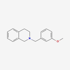 molecular formula C17H19NO B5646587 2-(3-methoxybenzyl)-1,2,3,4-tetrahydroisoquinoline 