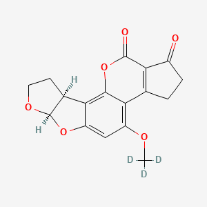 molecular formula C17H14O6 B564661 Aflatoxin B2-d3 CAS No. 1217830-52-8