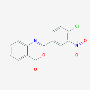 molecular formula C14H7ClN2O4 B5646616 2-(4-chloro-3-nitrophenyl)-4H-3,1-benzoxazin-4-one CAS No. 76903-72-5