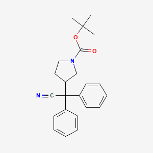tert-Butyl 3-[cyano(diphenyl)methyl]pyrrolidine-1-carboxylate