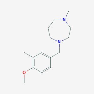 molecular formula C15H24N2O B5646708 1-(4-methoxy-3-methylbenzyl)-4-methyl-1,4-diazepane 