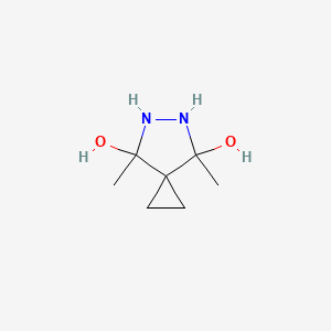 4,7-Dimethyl-5,6-diazaspiro[2.4]heptane-4,7-diol