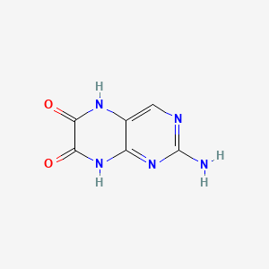 molecular formula C6H5N5O2 B564672 2-Amino-5,8-dihydropteridine-6,7-dione CAS No. 100516-92-5
