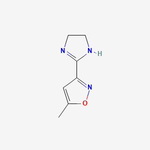 molecular formula C7H9N3O B564673 3-(4,5-Dihydro-1H-imidazol-2-yl)-5-methylisoxazole CAS No. 19918-29-7