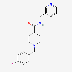 molecular formula C19H22FN3O B5646785 1-(4-fluorobenzyl)-N-(3-pyridinylmethyl)-4-piperidinecarboxamide 