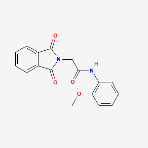 molecular formula C18H16N2O4 B5646798 2-(1,3-dioxo-1,3-dihydro-2H-isoindol-2-yl)-N-(2-methoxy-5-methylphenyl)acetamide 
