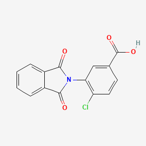 molecular formula C15H8ClNO4 B5646811 4-chloro-3-(1,3-dioxo-1,3-dihydro-2H-isoindol-2-yl)benzoic acid 