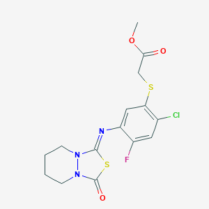 molecular formula C15H15ClFN3O3S2 B056469 Fluthiacet-methyl CAS No. 117337-19-6