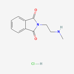 molecular formula C11H13ClN2O2 B564691 2-[2-(methylamino)ethyl]-2,3-dihydro-1H-isoindole-1,3-dione hydrochloride CAS No. 110460-11-2