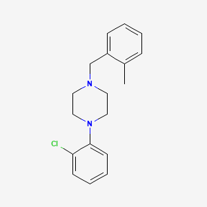molecular formula C18H21ClN2 B5646931 1-(2-chlorophenyl)-4-(2-methylbenzyl)piperazine 