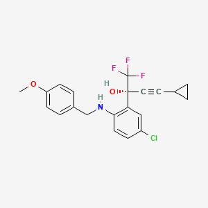 molecular formula C21H19ClF3NO2 B564696 (R)-5-Chloro-alpha-(cyclopropylethynyl)-2-[[(4-methoxyphenyl)methyl]amino]-alpha-(trifluoromethyl)benzenemethanol CAS No. 1217701-95-5