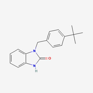 molecular formula C18H20N2O B5646978 1-(4-tert-butylbenzyl)-1,3-dihydro-2H-benzimidazol-2-one CAS No. 537702-33-3