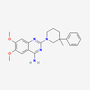 molecular formula C22H26N4O2 B5647019 6,7-dimethoxy-2-(3-methyl-3-phenylpiperidin-1-yl)quinazolin-4-amine 