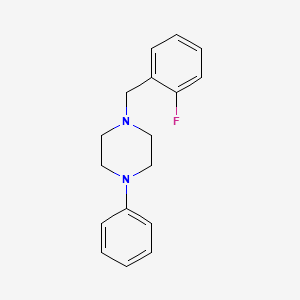 molecular formula C17H19FN2 B5647057 1-(2-fluorobenzyl)-4-phenylpiperazine 