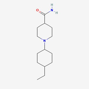 molecular formula C14H26N2O B5647068 1-(4-ethylcyclohexyl)-4-piperidinecarboxamide 
