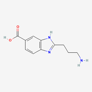 molecular formula C11H13N3O2 B564708 2-Aminopropyl-5(6)-carboxy-benzimidazole CAS No. 110356-08-6