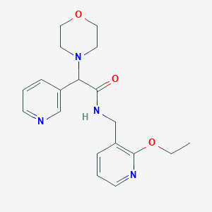 molecular formula C19H24N4O3 B5647081 N-[(2-ethoxy-3-pyridinyl)methyl]-2-(4-morpholinyl)-2-(3-pyridinyl)acetamide 