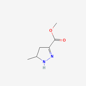 molecular formula C6H10N2O2 B564711 Methyl 5-methyl-4,5-dihydro-1H-pyrazole-3-carboxylate CAS No. 101080-11-9