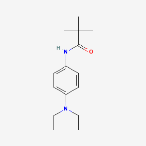 molecular formula C15H24N2O B5647111 N-[4-(diethylamino)phenyl]-2,2-dimethylpropanamide 