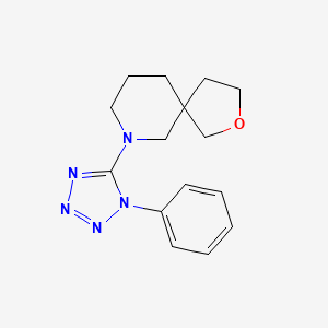 molecular formula C15H19N5O B5647122 7-(1-phenyl-1H-tetrazol-5-yl)-2-oxa-7-azaspiro[4.5]decane 