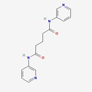 molecular formula C15H16N4O2 B5647173 N,N'-di-3-pyridinylpentanediamide 