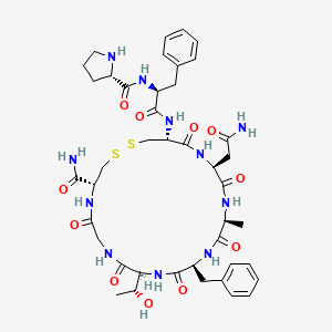 molecular formula C42H57N11O11S2 B564718 甲殻類心拍活性ペプチド CAS No. 107090-96-0