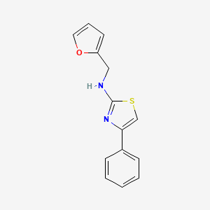 molecular formula C14H12N2OS B5647199 N-(2-furylmethyl)-4-phenyl-1,3-thiazol-2-amine CAS No. 6520-21-4