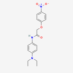 molecular formula C18H21N3O4 B5647217 N-[4-(diethylamino)phenyl]-2-(4-nitrophenoxy)acetamide 