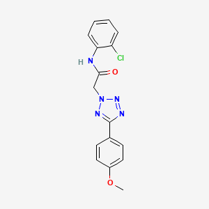 molecular formula C16H14ClN5O2 B5647223 N-(2-chlorophenyl)-2-[5-(4-methoxyphenyl)-2H-tetrazol-2-yl]acetamide 