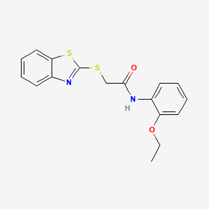 molecular formula C17H16N2O2S2 B5647305 2-(1,3-benzothiazol-2-ylthio)-N-(2-ethoxyphenyl)acetamide 