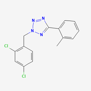 molecular formula C15H12Cl2N4 B5647324 2-(2,4-dichlorobenzyl)-5-(2-methylphenyl)-2H-tetrazole CAS No. 425662-36-8